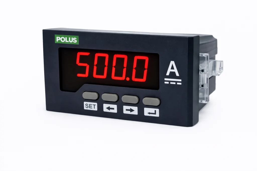 Amperímetro Digital DC 48x96mm – Entrada 60mV, Programável, Alimentação 85-265Vca/Vcc