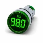 Sinaleiro Frequencímetro Digital PL-SHZ-VERDE – Medição de 20 a 75Hz, LED 22mm