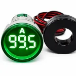 Sinaleiro Amperímetro Digital PL-SA Verde – 0 a 100A, LED 22mm, 50-380VCA, com TC