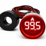 Sinaleiro Amperímetro Digital PL-SA Vermelho – 0 a 100A, LED 22mm, 50-380VCA, com TC