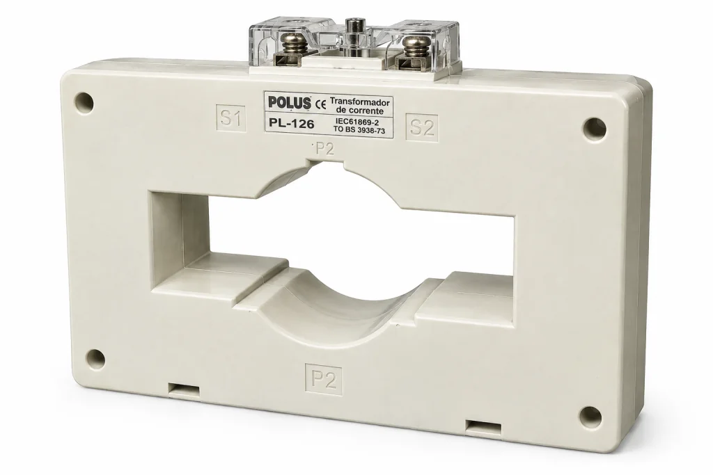 Transformador de Corrente – Modelo PL-126 – Janela 126x36mm