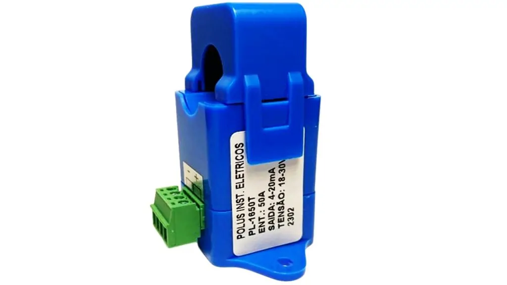 SENSOR DE CORRENTE PL-T1650T-T01 50A 4…20MA ALIM. 18…30VDC