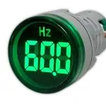 Sinaleiro Frequencímetro Digital PL-SHZ – Medição de 20 a 75Hz, LED 22mm