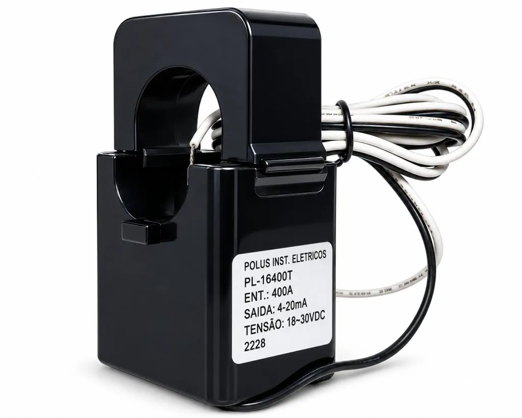 SENSOR DE CORRENTE PL-T16400T-T01 400A 4…20MA ALIM. 18…30VDC