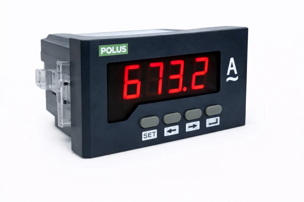 Amperímetro Digital PL-DGAL 48x96mm – Medição até 9999A Com Alarme e Comunicação RS485