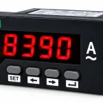 Amperímetro Digital PL-DGAL 48x96mm – Medição até 9999A Com Alarme e Comunicação RS485