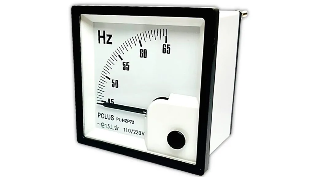 Frequencímetro Analógico de Ponteiro para Painel – 45 a 65Hz, 110/220VCA