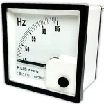 Frequencímetro Analógico de Ponteiro para Painel – 45 a 65Hz, 110/220VCA