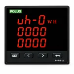 Multimedidor Digital Trifásico PL-M3 LED – Medição de Tensão, Corrente, Potência e Fator de Potência via RS-485