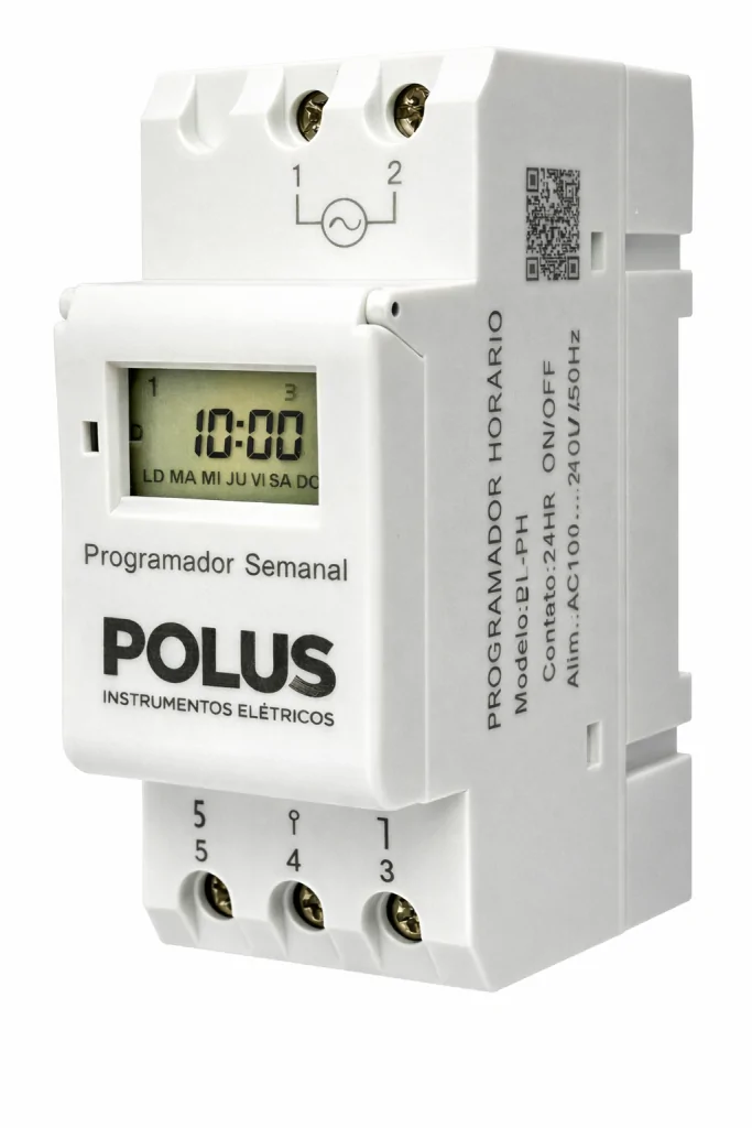 Interruptor Horário Digital PL-PH 100-249Vca 28 On / 28 Off