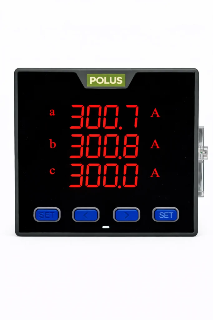 Amperímetro Digital Trifásico PL-ADLT 0–9999A – Medição Precisa e Comunicação RS-485