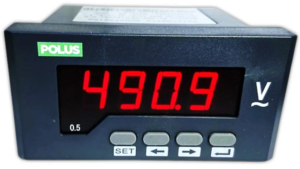 Voltimetro Digital PL-DGVL 48x96mm – Medição até 600Vca Com Alarme e Comunicação RS485