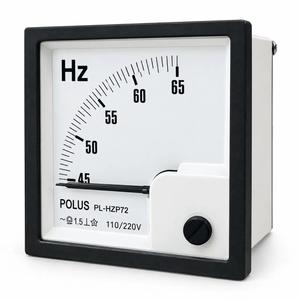Frequencímetro Analógico de Ponteiro para Painel – 45 a 65Hz, 110/220VCA