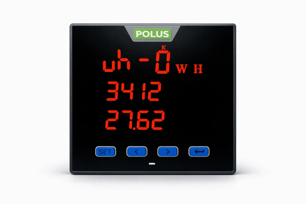 Multimedidor Digital Trifásico PL-MLT-96 LED – Medição de Tensão, Corrente, Potência e Fator de Potência via RS-485