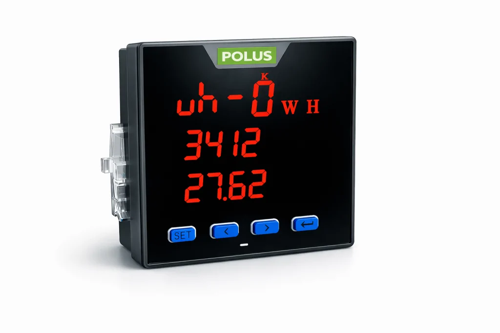 Multimedidor Digital Trifásico PL-MLT-96 LED – Medição de Tensão, Corrente, Potência e Fator de Potência via RS-485