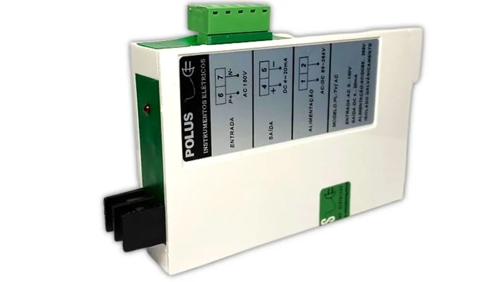 Transdutor de Tensão Monofásico PL-TV/AC – 150VCA / 4-20mA